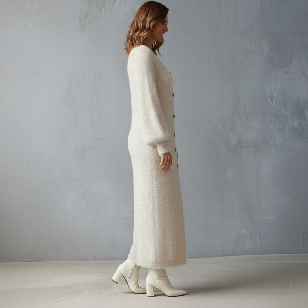 Brielle | Miękka Ciepła Sukienka Lounge