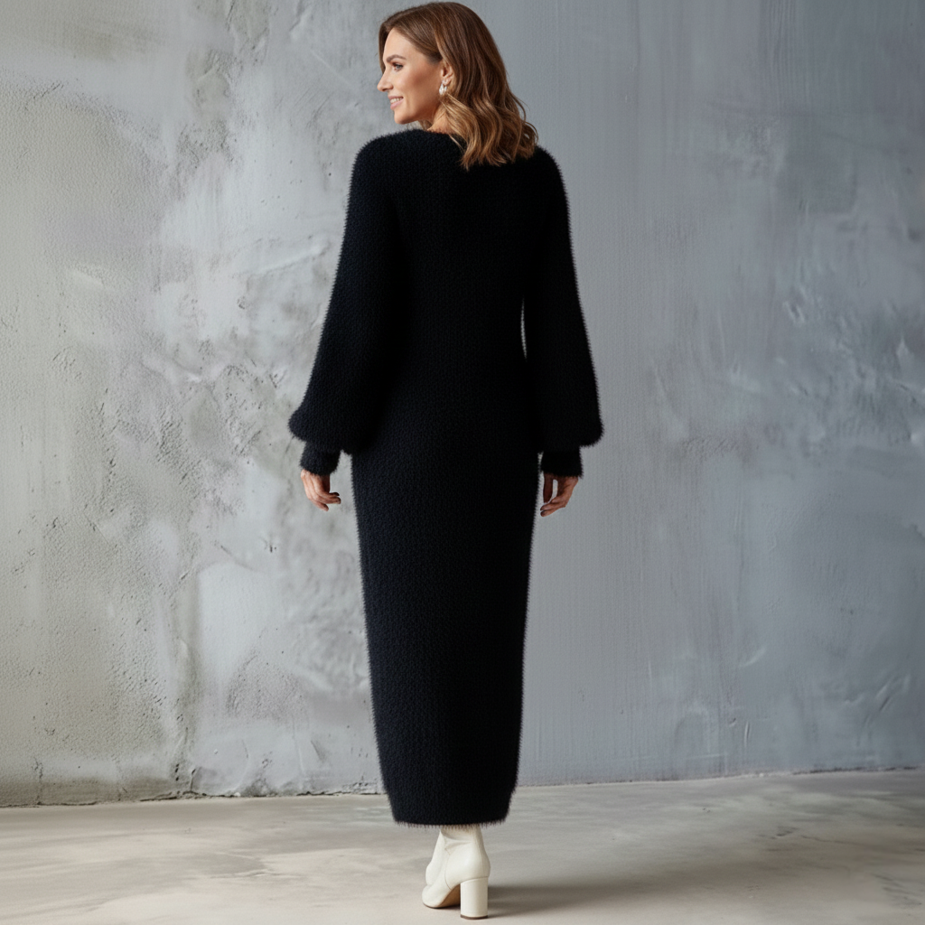 Brielle | Miękka Ciepła Sukienka Lounge