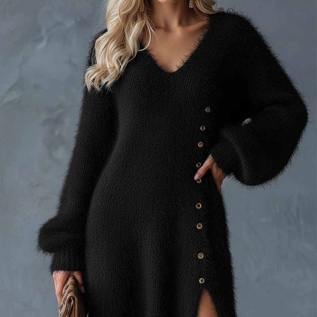 Brielle | Miękka Ciepła Sukienka Lounge